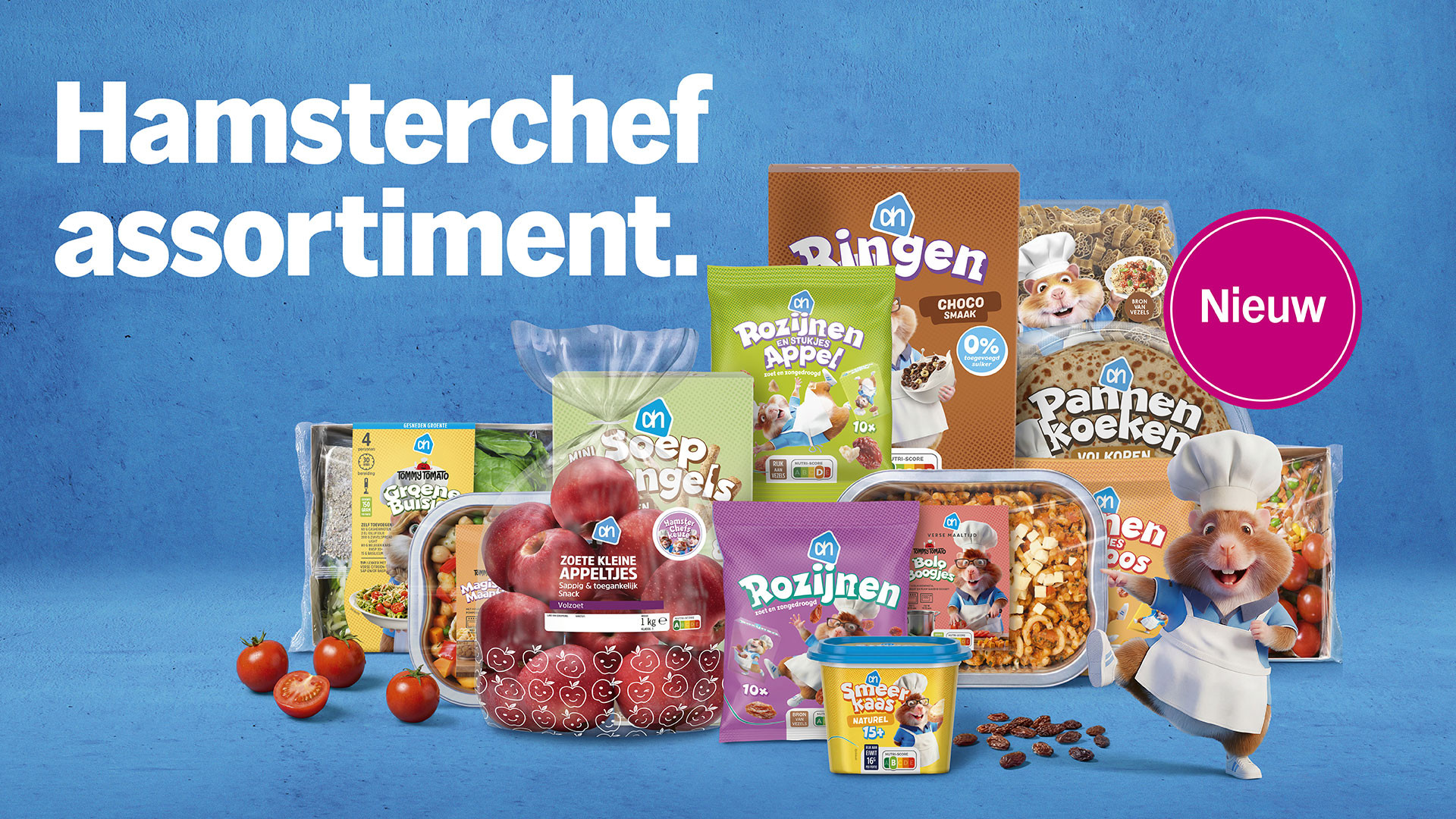 Albert Heijn introduceert AH Hamsterchef voor gezinnen met jonge kinderen