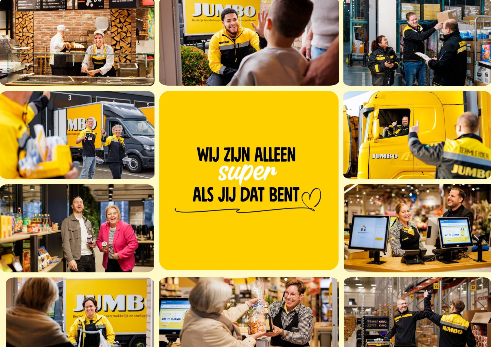 Nieuwe werkgeverscampagne Jumbo: 'Wij zijn alleen super als jij dat bent'