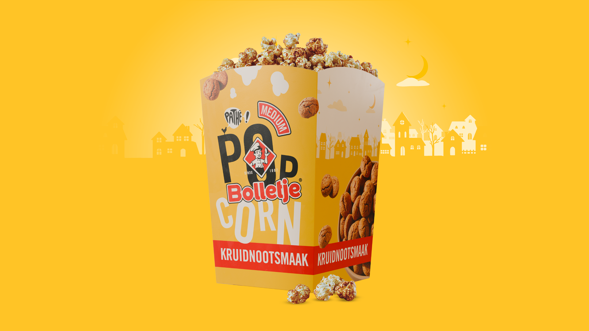 Bolletje en Pathé lanceren popcorn met kruidnootsmaak