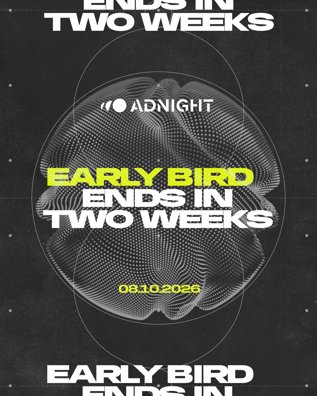 Nog twee weken Early Bird tickets beschikbaar voor ADNIGHT
