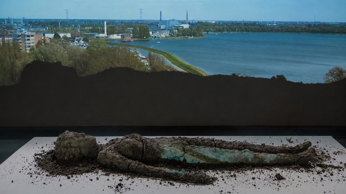 Dordtenaren dragen op 18 juli in stilte een levensgroot beeld door de straten van de stad