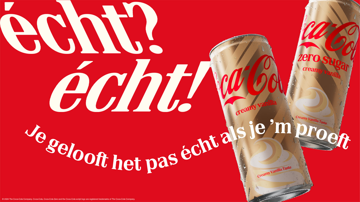 Coca-Cola introduceert limited edition Creamy Vanilla