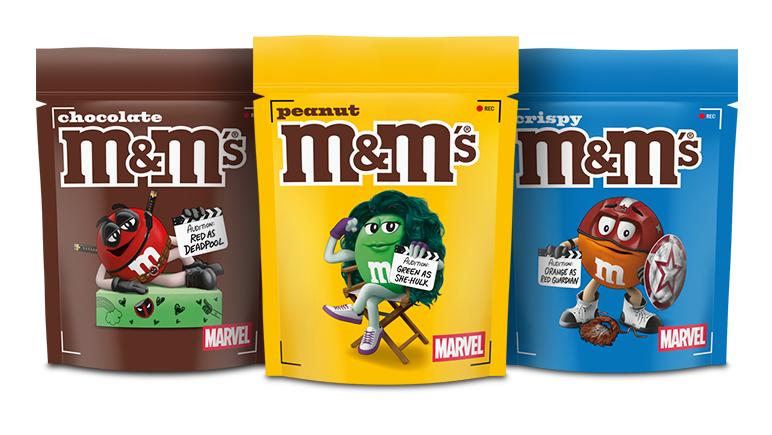 M&M’S en Marvel zoeken fan op via limited-edition verpakkingen