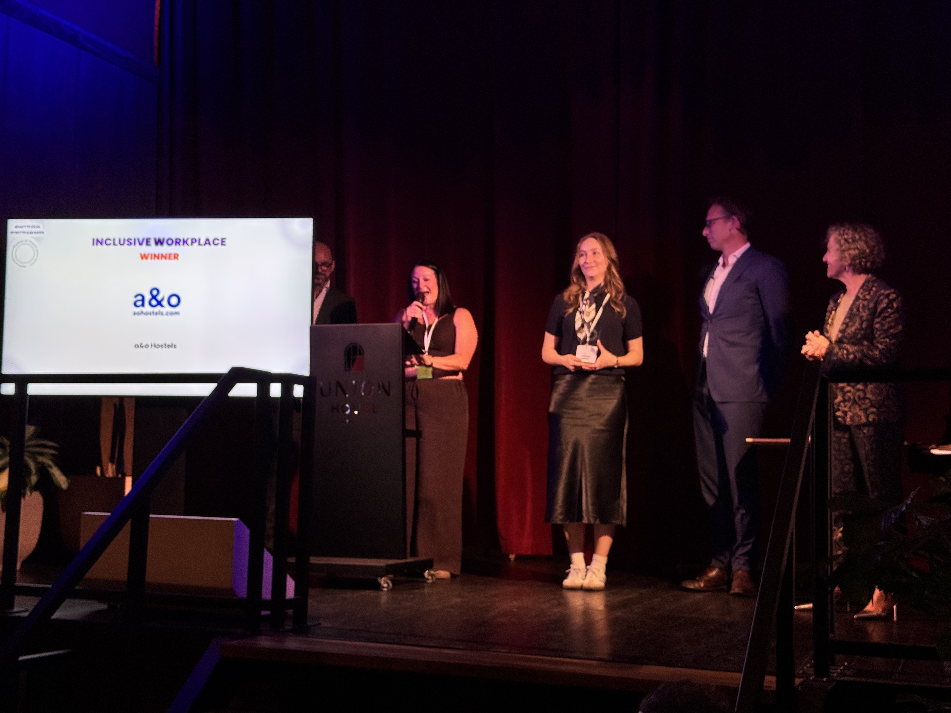 a&o Hostels, heeft de Inclusive Workplace Award gewonnen