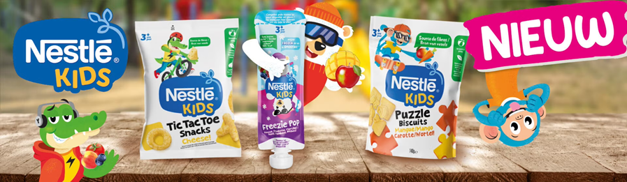 Nestlé KIDS introduceert nieuw snackassortiment dat spel en eten combineert