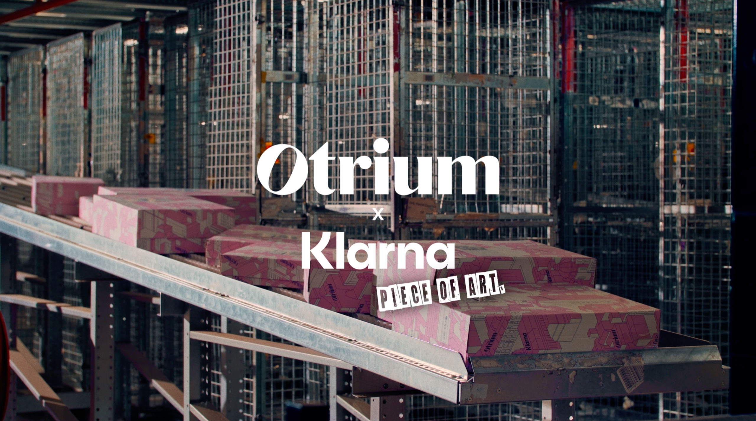 Otrium en Klarna verpakken samenwerking in 500 meter kunst