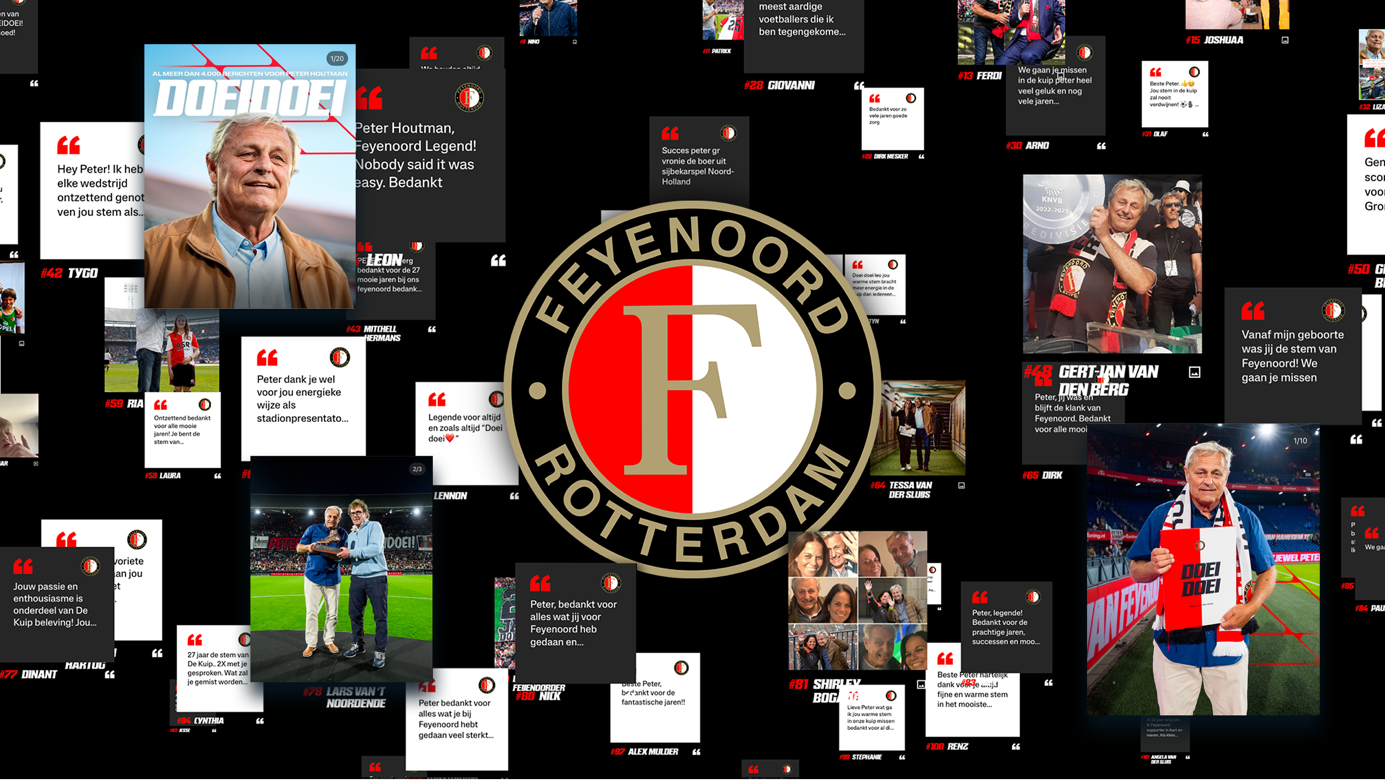 iO wint Red Dot Award voor afscheidscampagne Peter Houtman bij Feyenoord