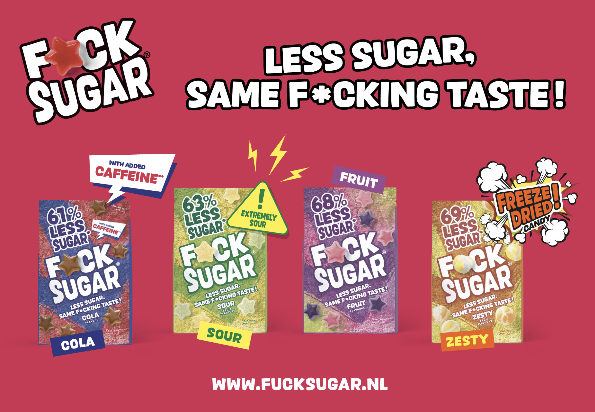 F*ck Sugar wil snoepschap opschudden met rebelse suikerreductie