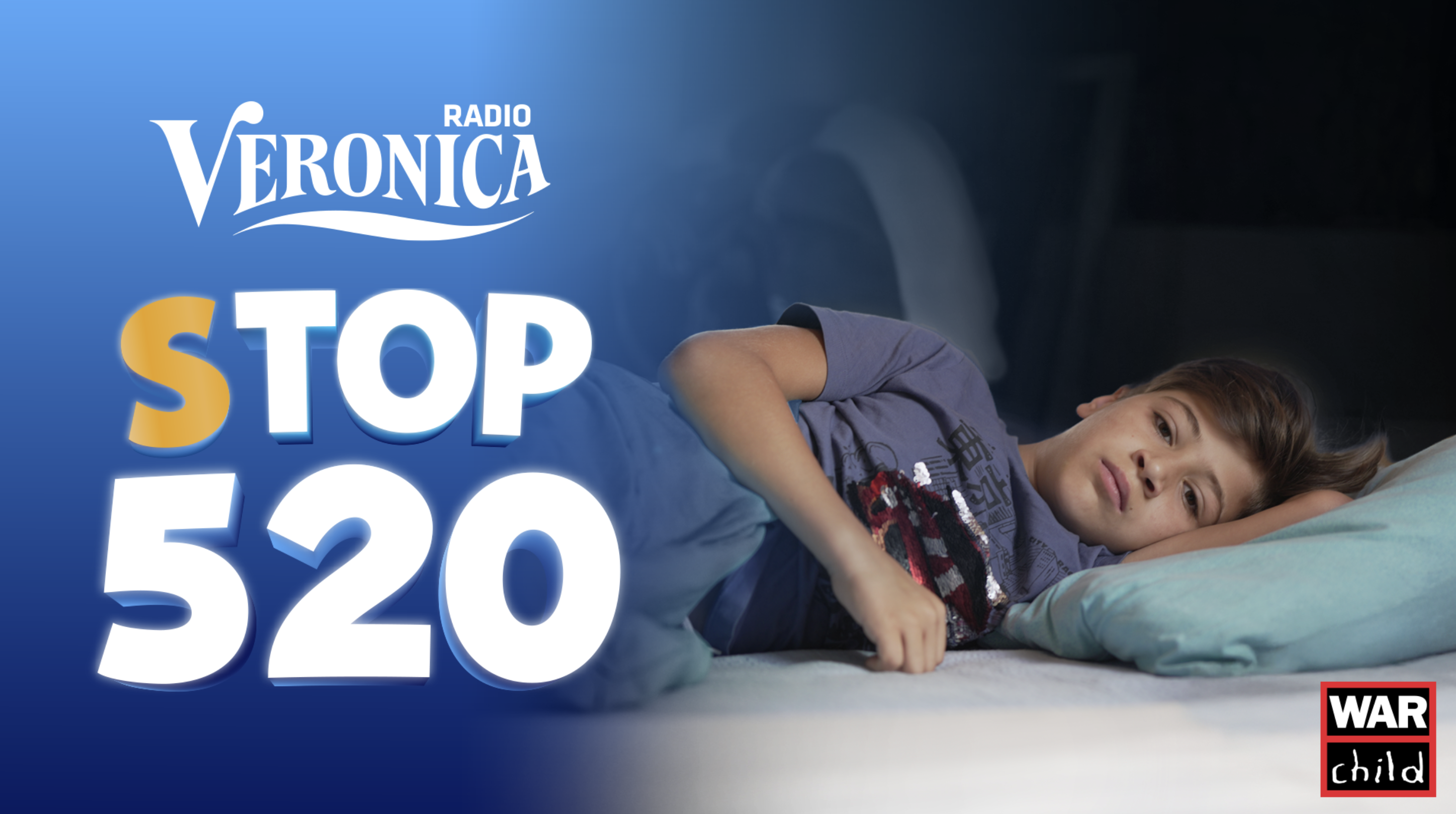 Radio Veronica duikt met (S)Top 520 in bed voor War Child