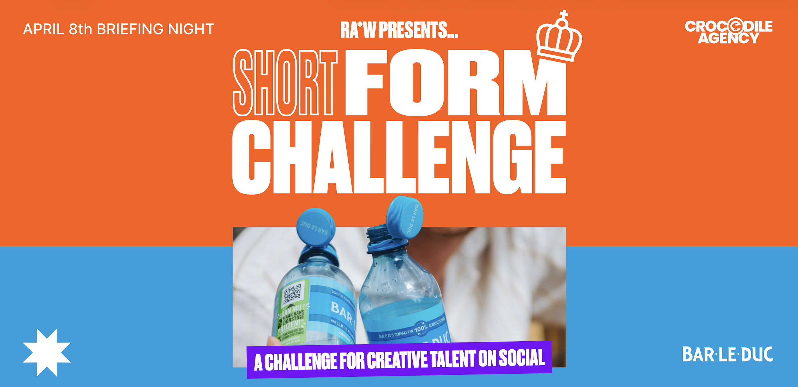 RA*W en Crocodile dagen jong talent uit voor Short Form Challenge