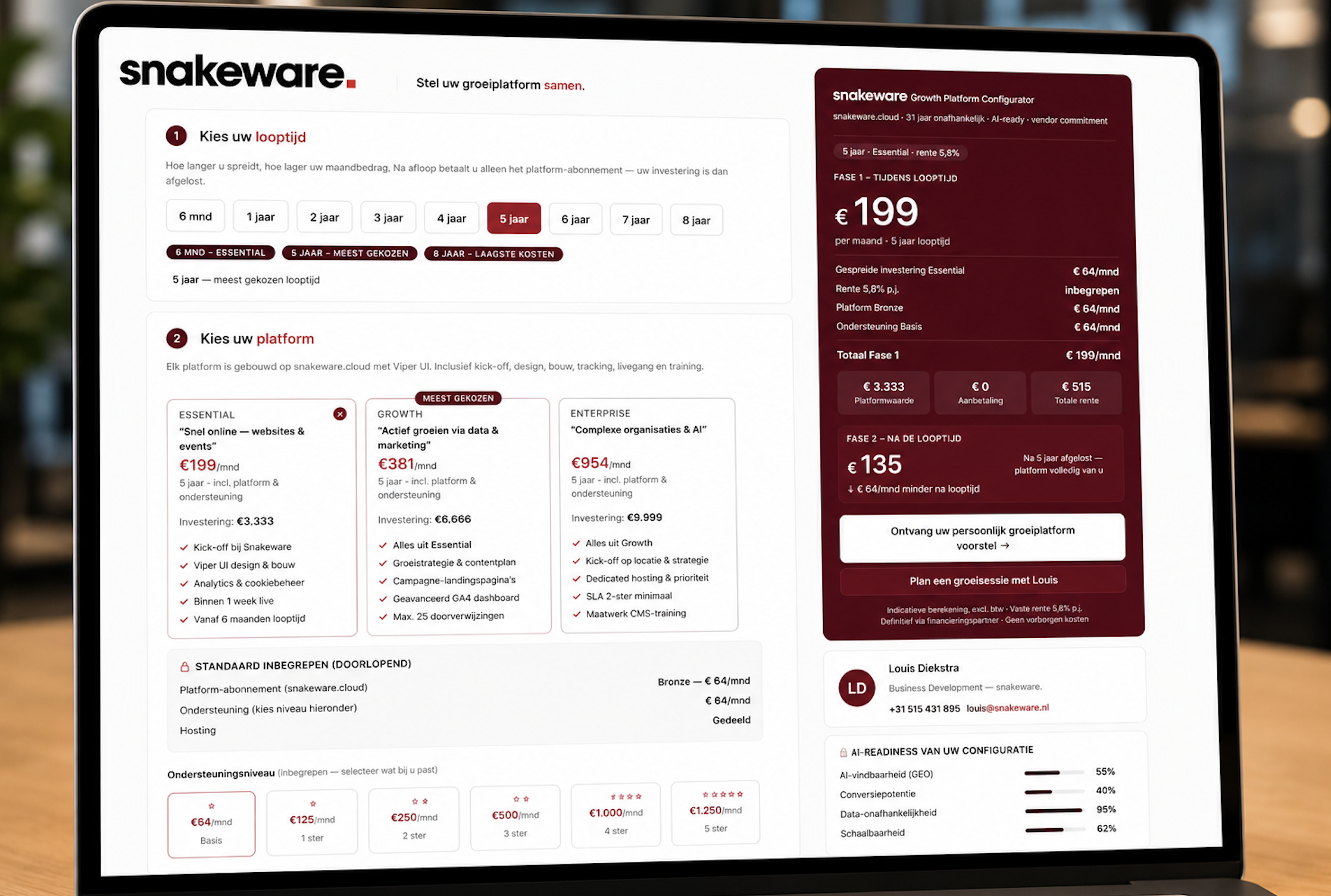 Snakeware introduceert financial lease voor digitale groeiplatformen