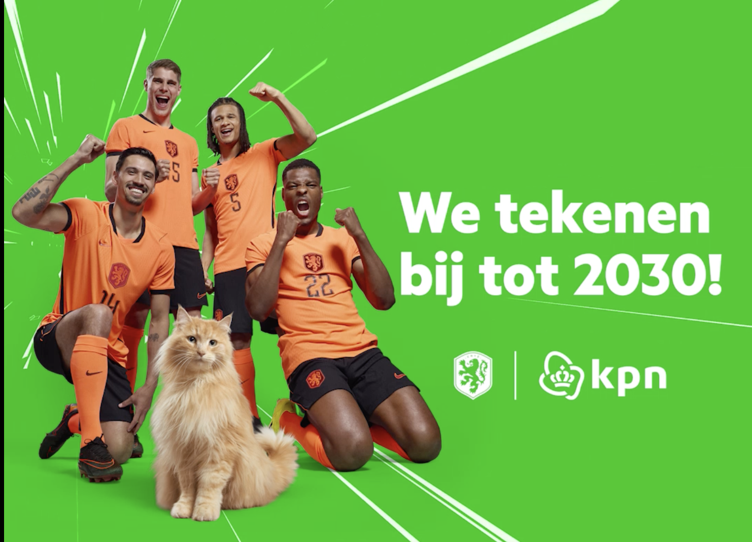 KPN verlengt samenwerking met Oranje tot 2030