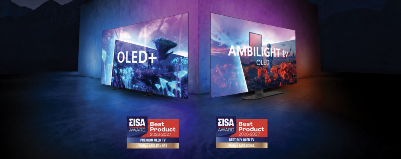 Philips Ambilight TV wint twee EISA Awards 