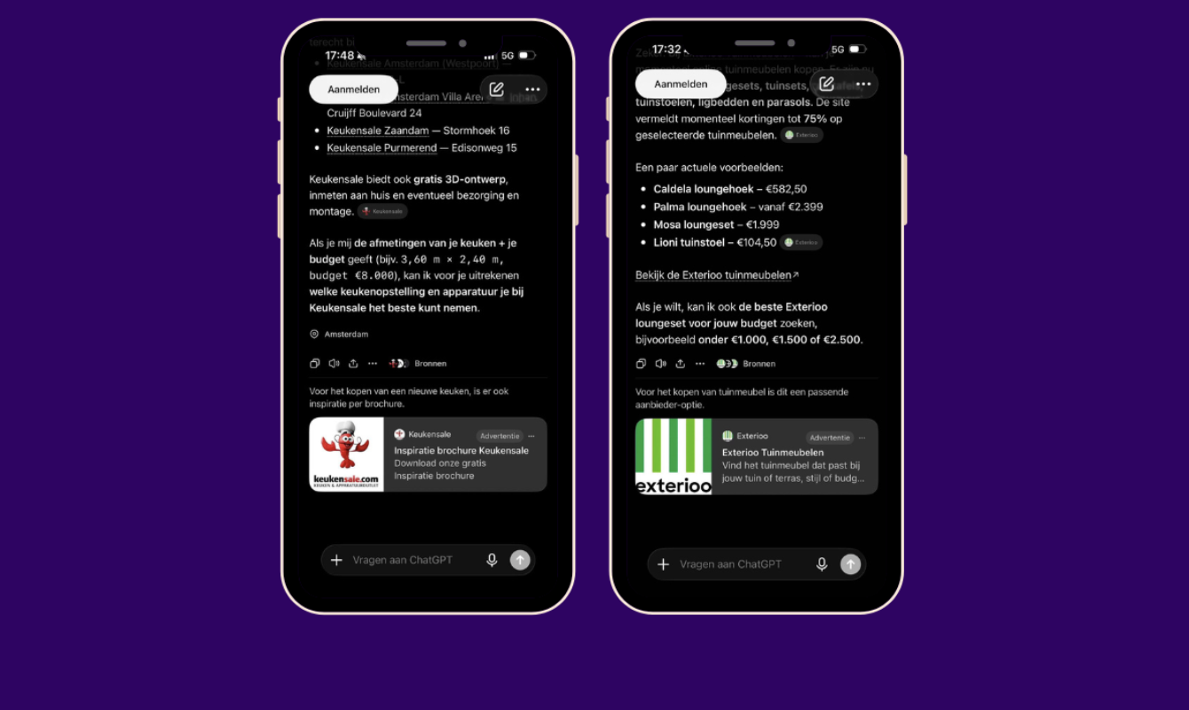 Abovomaxlead lanceert eerste ChatGPT advertenties voor FG Groep en Exterioo