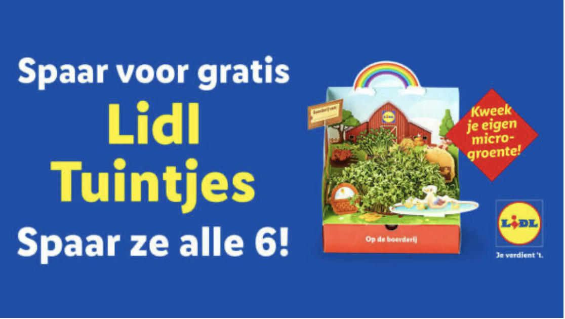 Lidl introduceert spaaractie 'Lidl Tuintjes'