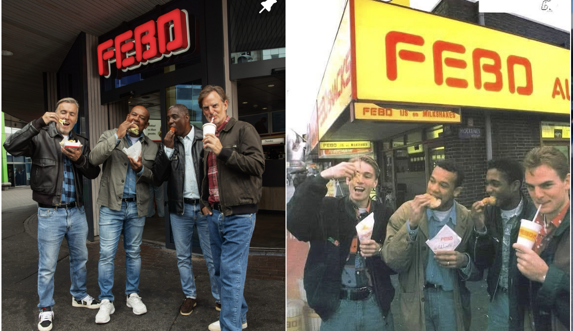 FEBO doet make-over van Patatgeneratie-campagne met Ronald de Boer, Richard Witschge, Bryan Roy en Marciano Vink