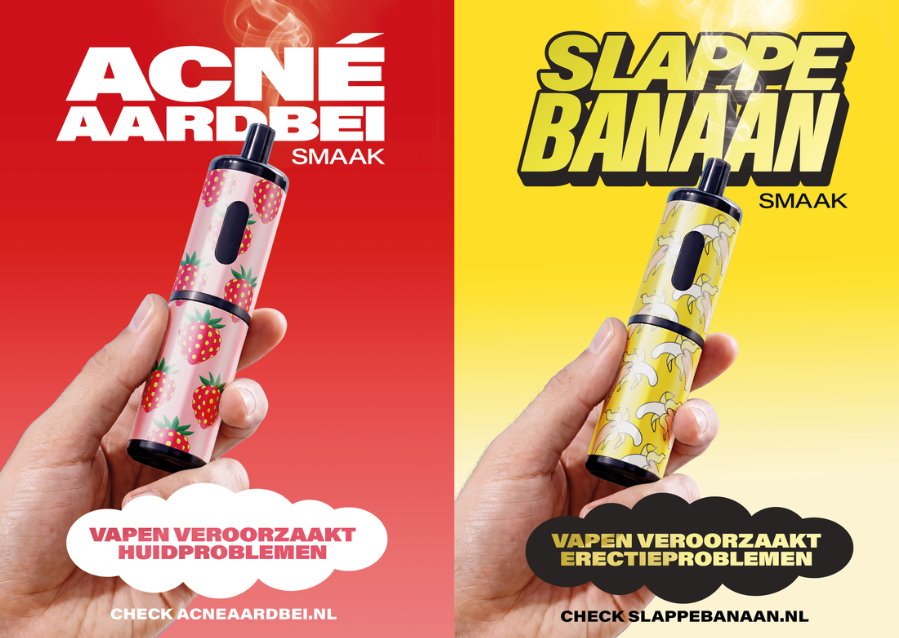 APS Group waarschuwt vapende jongeren voor 'Slappe Banaan' 