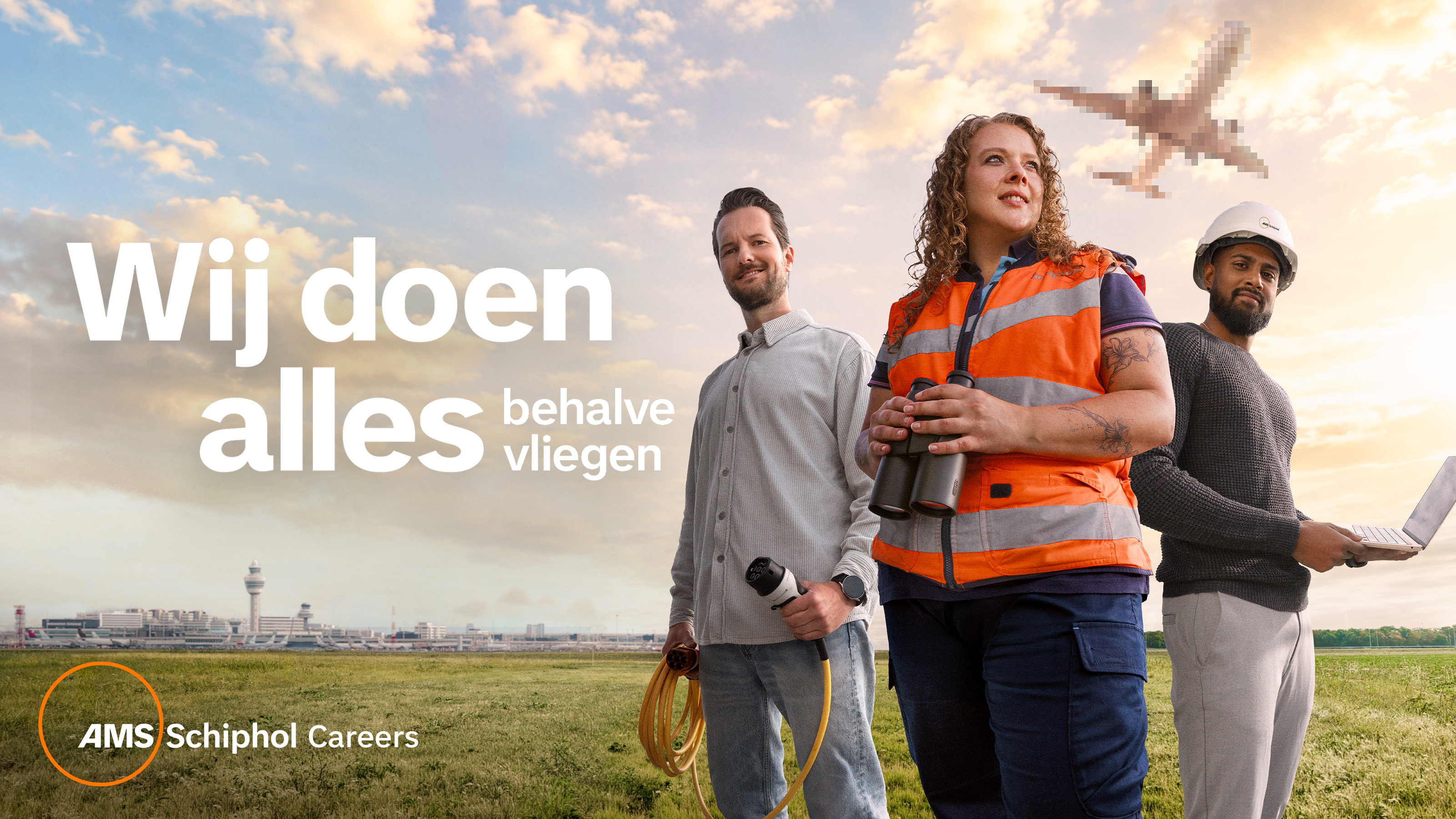 ‘Wij doen alles… behalve vliegen’: Schiphol geeft onbekende functies een gezicht
