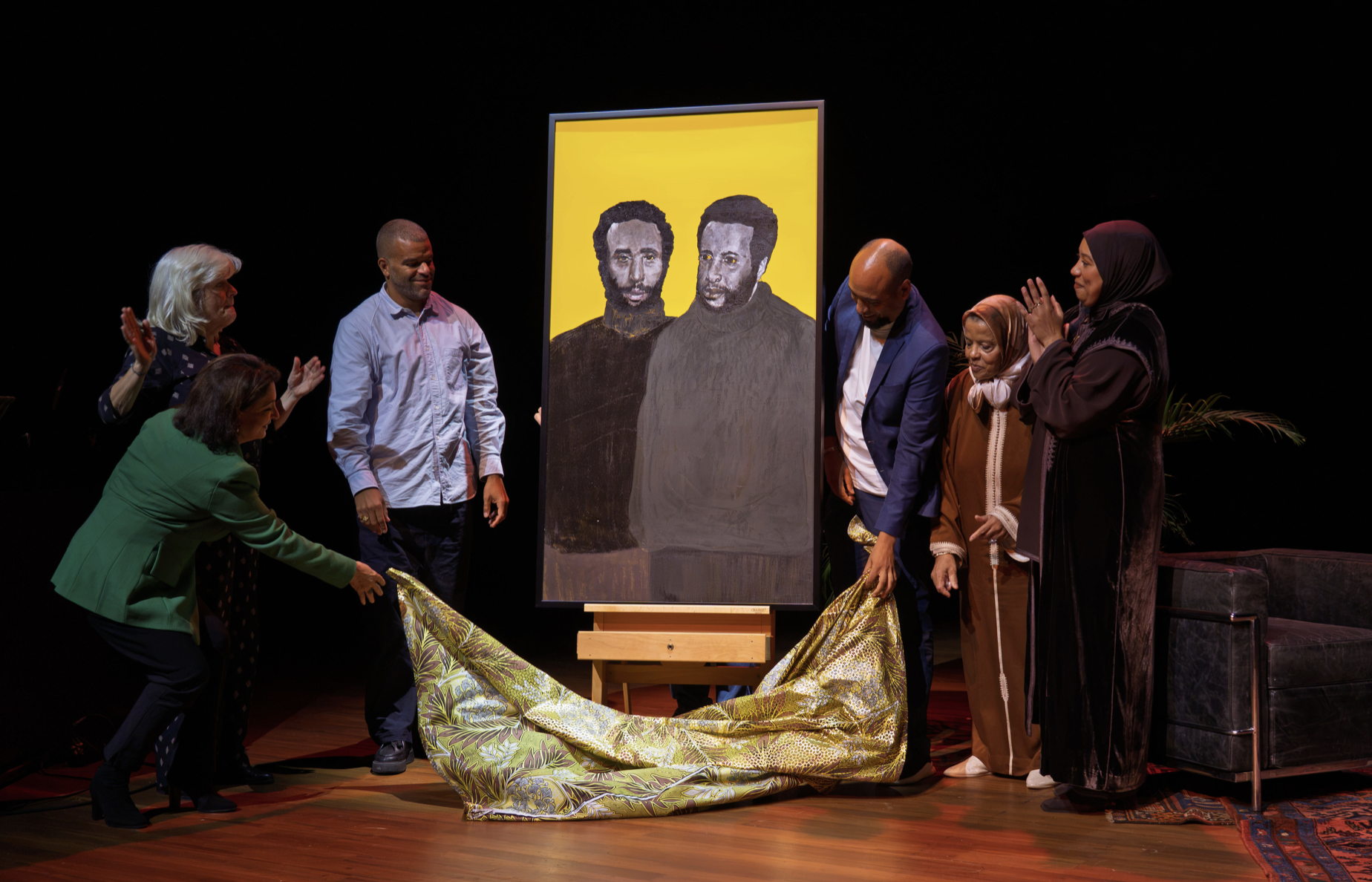 Portret van theaterpioniers Hassan Gnaoui en Mnine Houcine onthuld in ITA