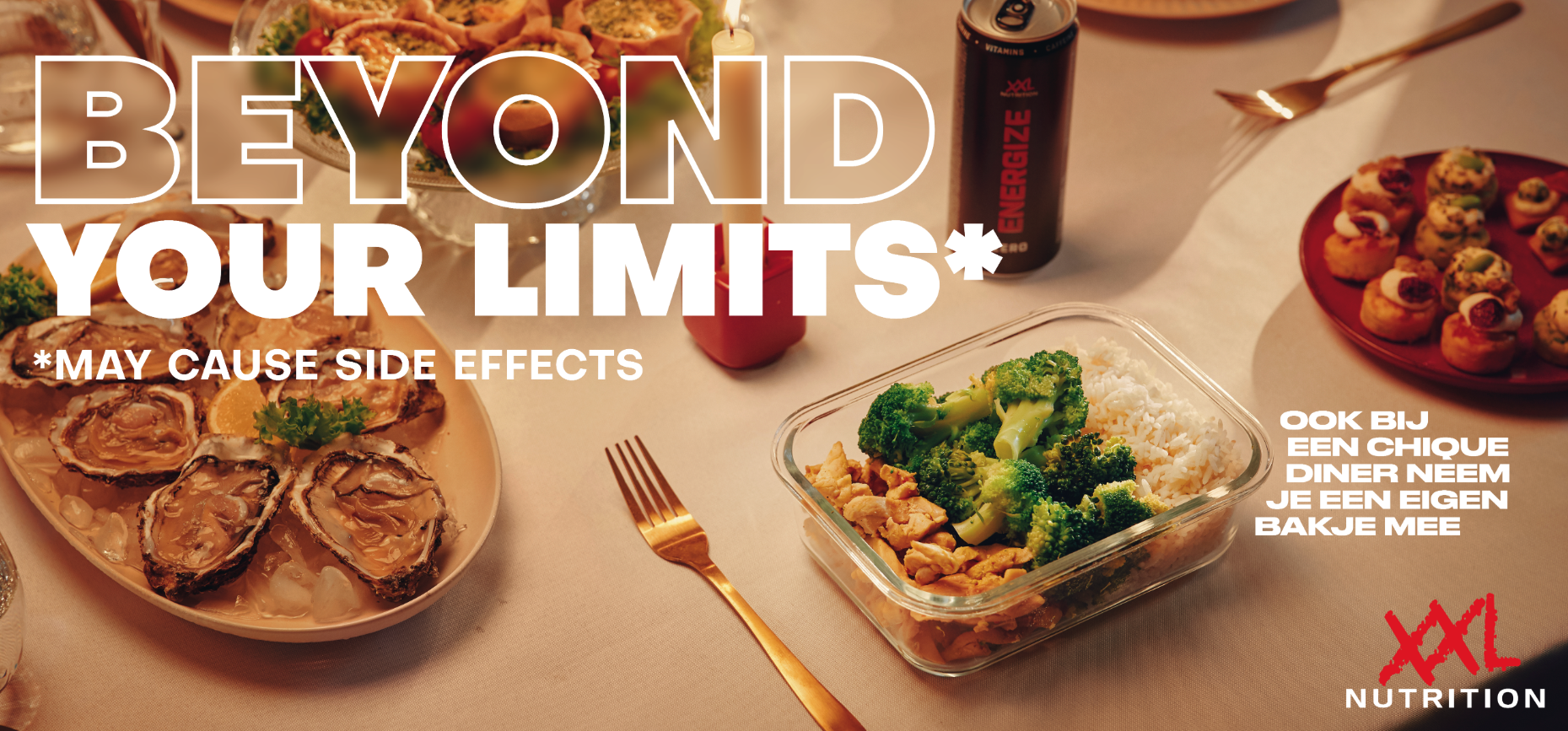 Megawatt en XXL nutrition komen met humor in nieuwe campagne 