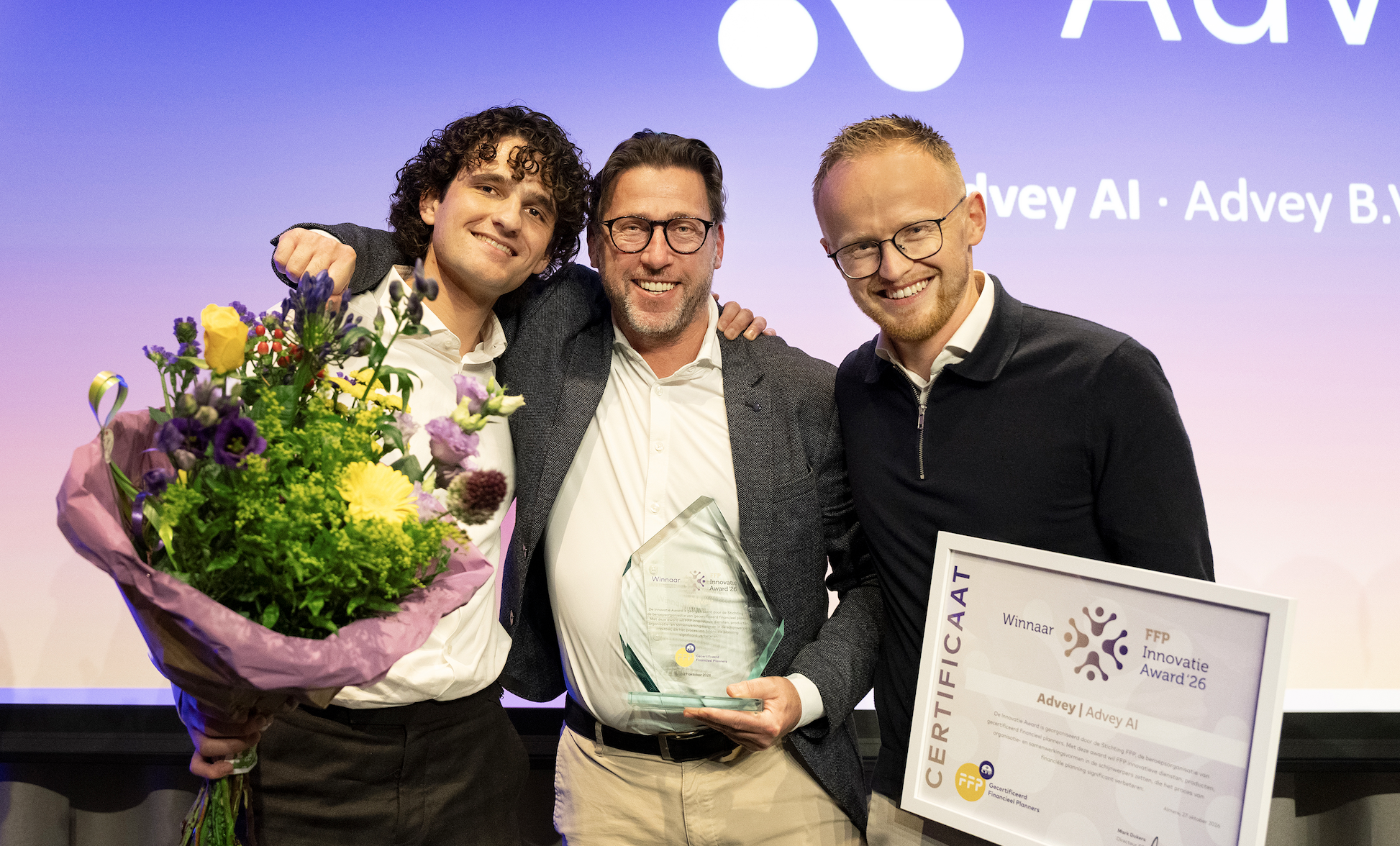 Advey AI overtuigt jury unaniem voor FFP Innovatie Award 2026