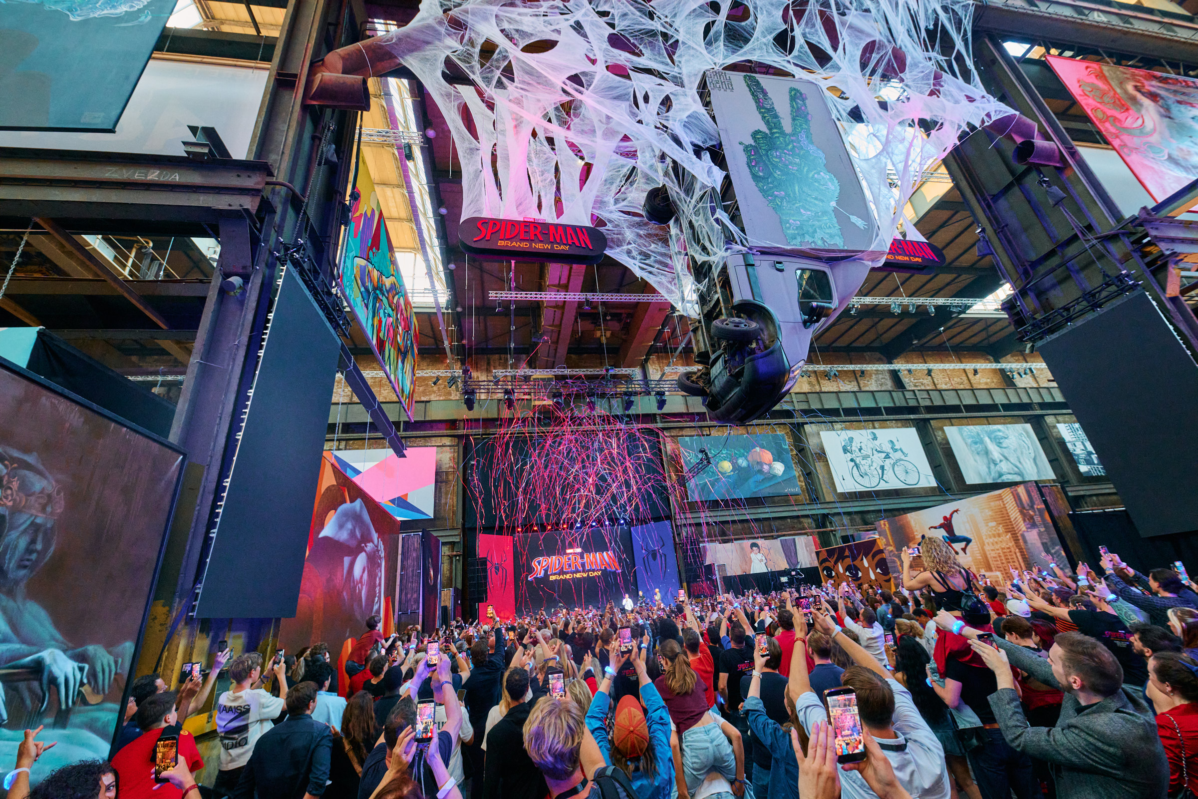 STRAAT Museum decor voor wereldwijde Spider-Man-lancering