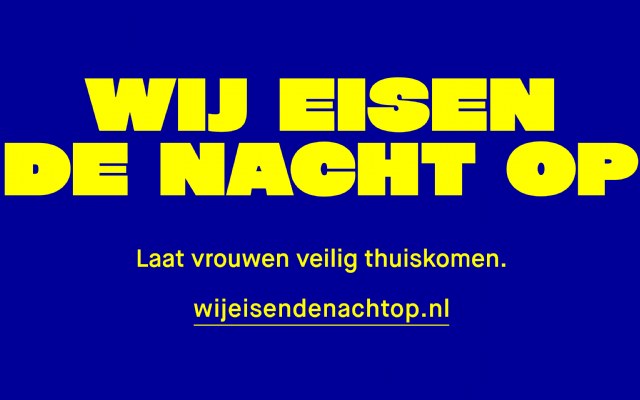 'Wij eisen de nacht op' keert terug in het straatbeeld