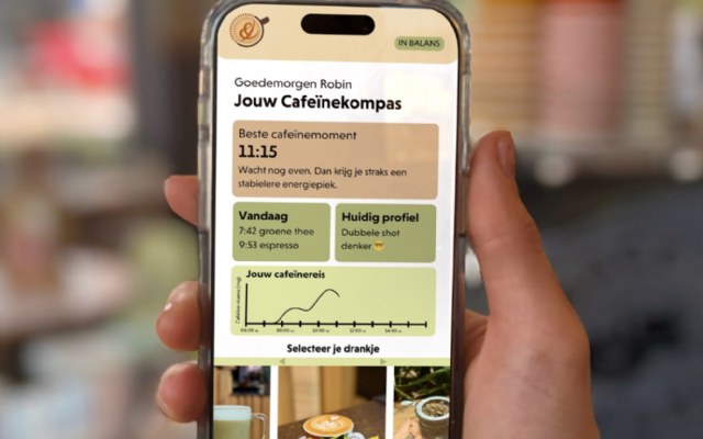 Nieuwe app van Bagels & Beans geeft grip op je cafeïneritme