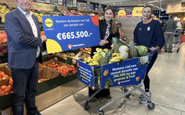  Lidl doet recorddonatie aan Voedselbanken Nederland