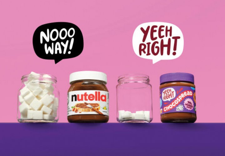 Yeehright toont met uitdagende ‘Sugar Shock’-campagne de hoeveelheid suiker in boterhampasta’s