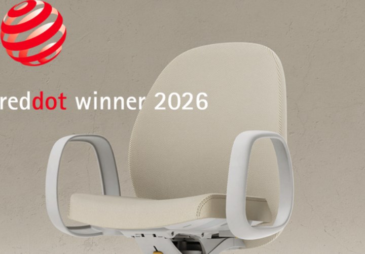 Bureaustoel Infinity valt in de prijzen met Red Dot Award