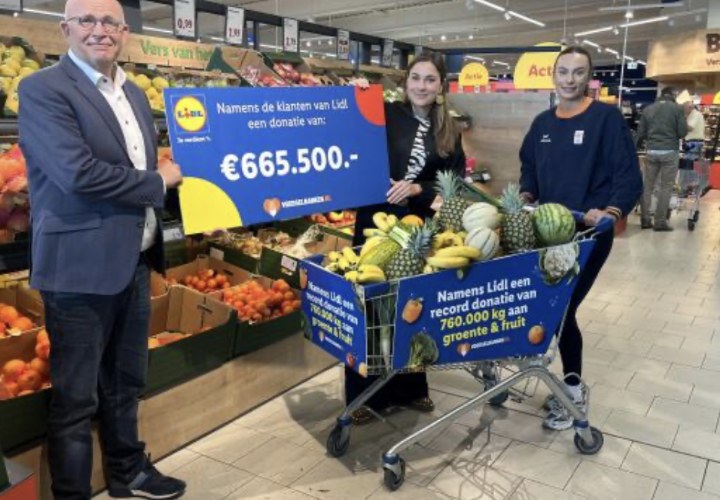  Lidl doet recorddonatie aan Voedselbanken Nederland
