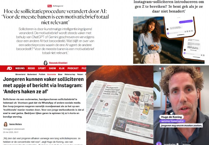 YoungCapital en Mediatic bereiken miljoenen jongeren met solliciteren via Instagram